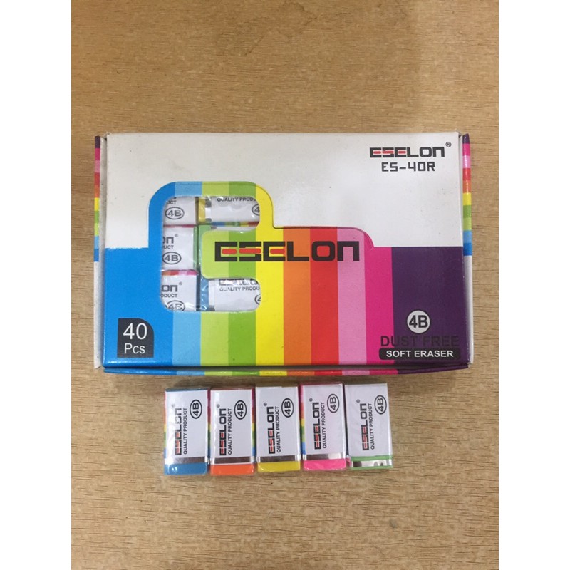 

Pemghapus pinsil/eraser pencils ESELON ES-40R (isi 40pc) warna