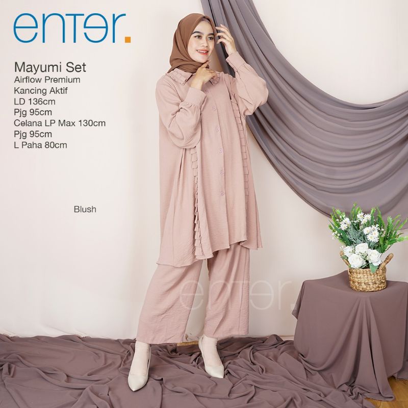 One Set LD 136 XXXL Mayumi Hanifa Set Ori Enter Setelan Wanita Rayon Viscose Setcel Pajamas Super Ju