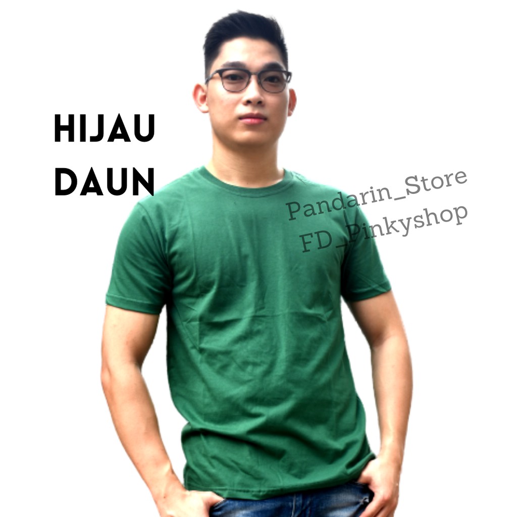 Kaos Polos Premium Hijau Daun