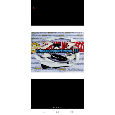 Cover Body Fullset Full Body Halus Motor Suzuki Satria FU Facelit 2014 - 2016 warna putih Terlaris