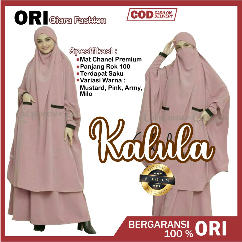 French Khimar kalula ori qiara (khimar+rok)