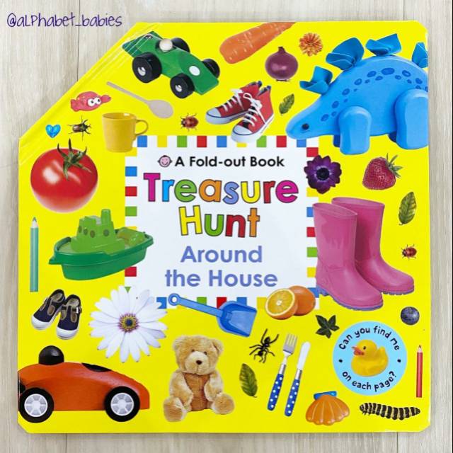 Fold Out Book: Treasure Hunt Around The House