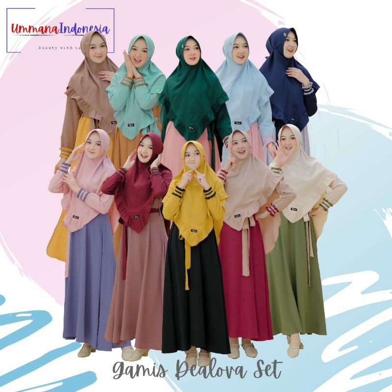 DEALOVA GAMIS SET BY UMMANA INDONESIA