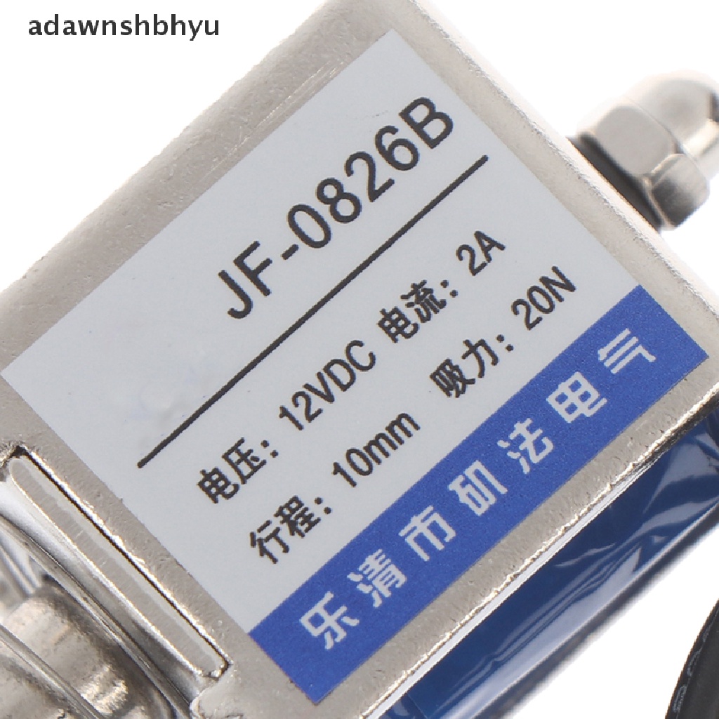 Adawnshbhyu JF-0826B 12V/2A 10mm 20N push pull Tipe open frame solenoid electromagnet