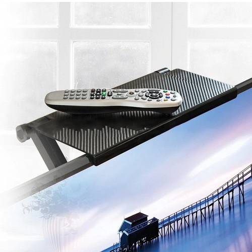 Rak TV Screen Top Shelf Tatakan Remote Modem Storage Desk Riser