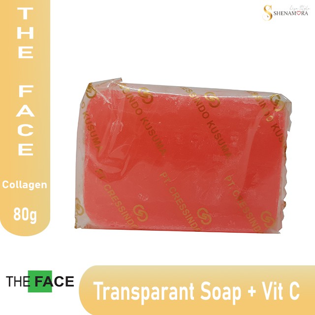 The Face Sabun Collagen Brightening Transparant Soap 80 Gram