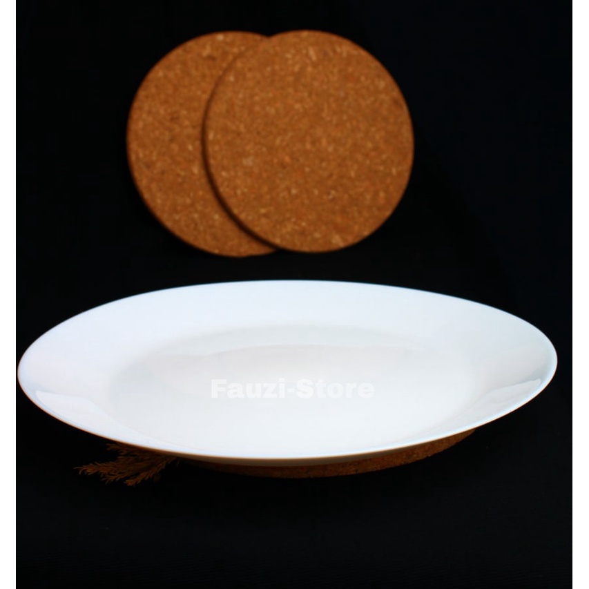 Original IKEA OFTAST Piring Saji Makan Putih Tempered Glass 1pcs / Piring Saji Putih Polos