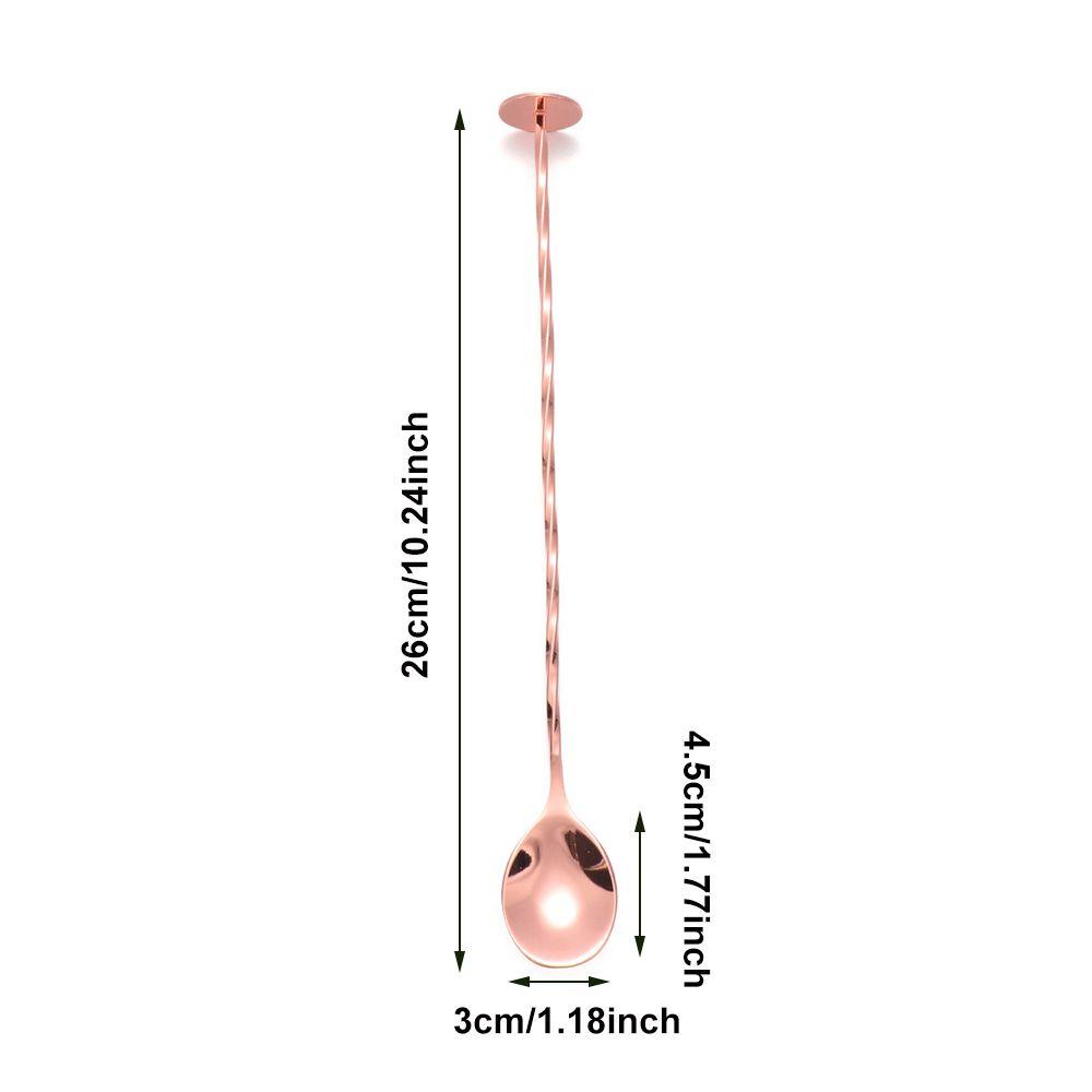 Suyo Sendok Pengaduk Cocktail Bahan Stainless Steel Untuk Bartender