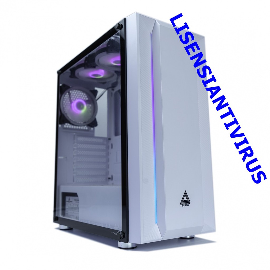 PC Casing Paradox Gaming Antartica 3x Fan RGB 12cm Casing Komputer PC