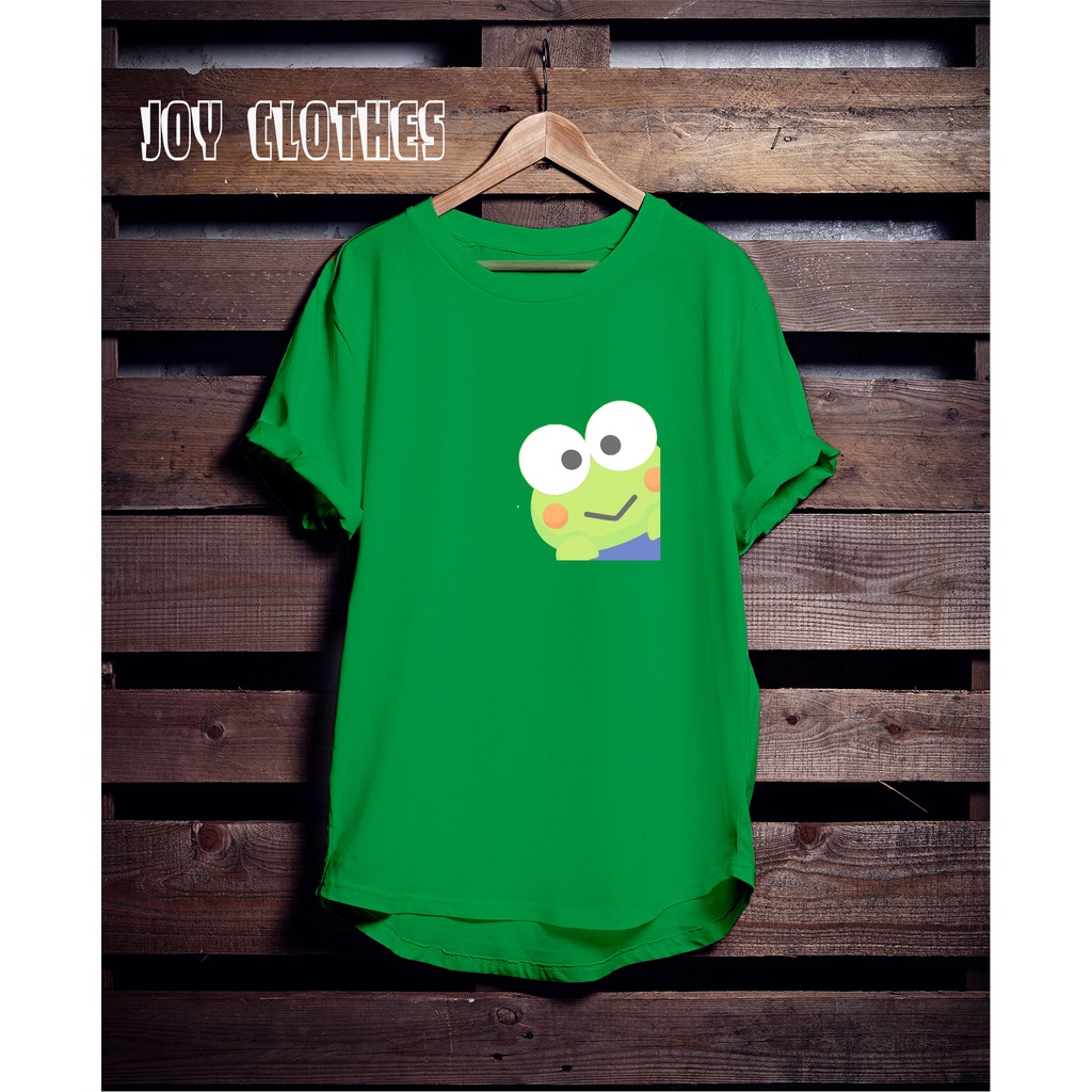 PROMO TERMURAH - KAOS SANRIO KEROPPI GREEN TSHIRT/ KAOS WANITA SANRIO KEROPPI