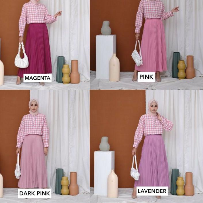 ❁ Rok plisket premium import tebal ✺