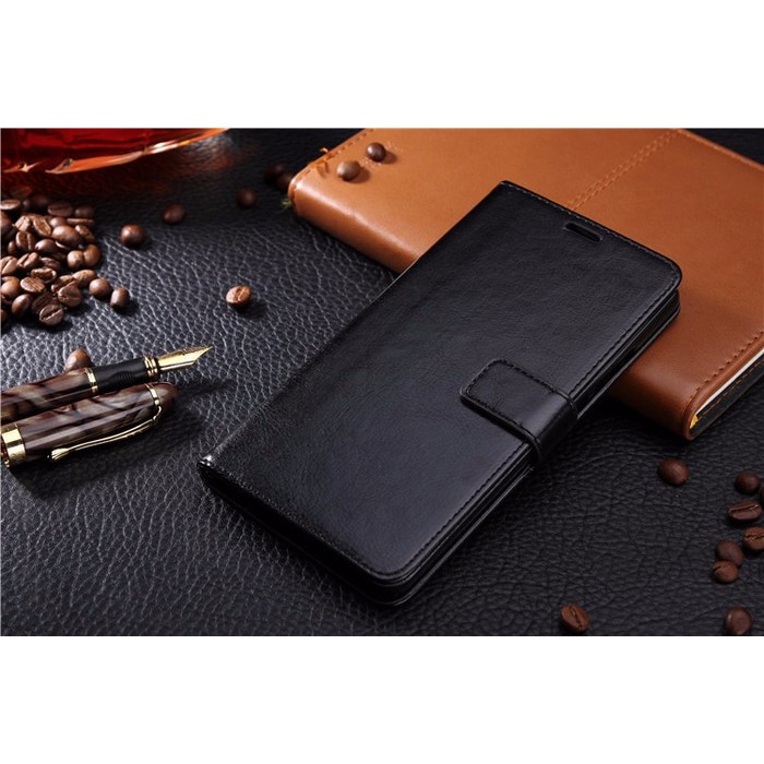 Aksesoris Hape-Leather FLIP COVER WALLET Vivo Y35 V3 V5 Y67 Case Bumper Casing Kulit