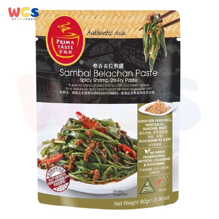 

Ready- Prima Taste Sambal Belachan Paste 80 Gr - Bumbu Sambal Belacan