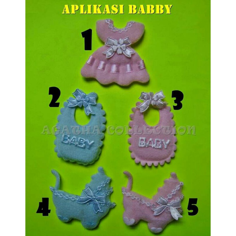 APLIKASI /TEMPELAN MOTIF BABY PER BIJI