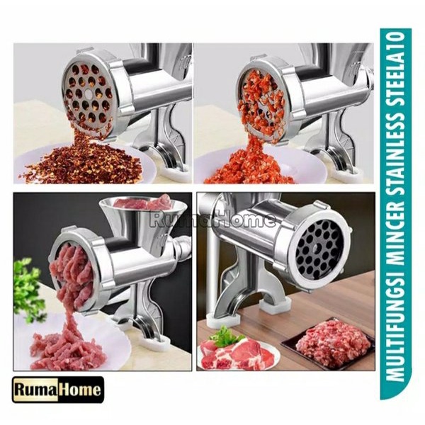 Gilingan Daging VIPOO A10 / Meat Mincer Manual Besi Bahan Stainless Steel Multifungsi Manual