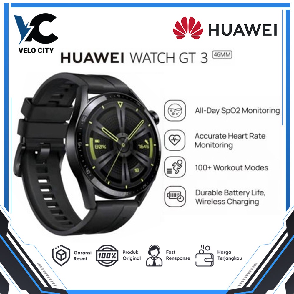 HUAWEI WATCH GT 3 46mm Smartwatch Garansi Resmi