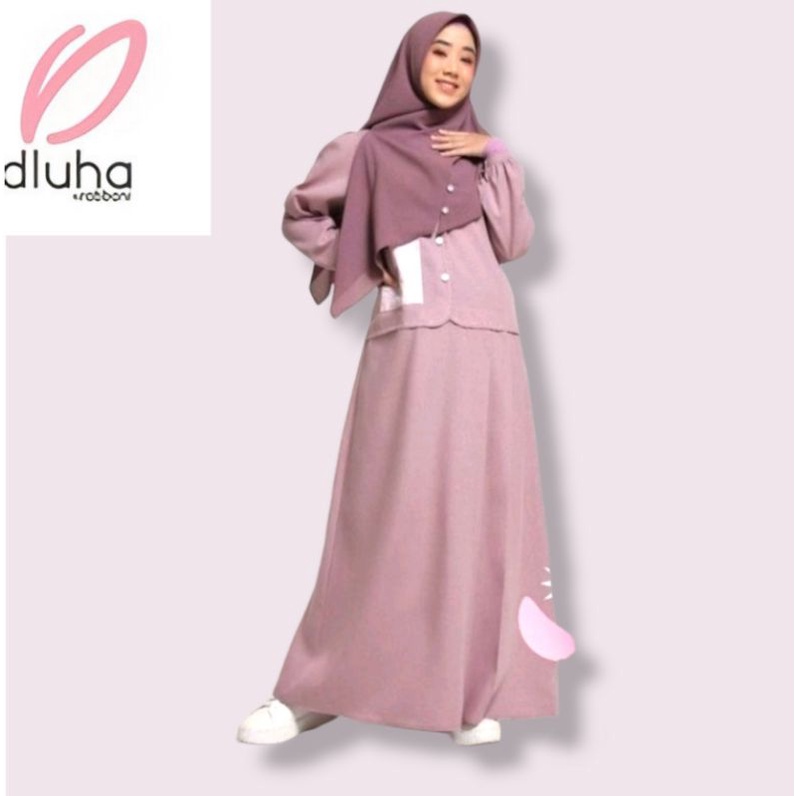 ORI RABBANI dresslim dara nova katun gamis remaja dluha