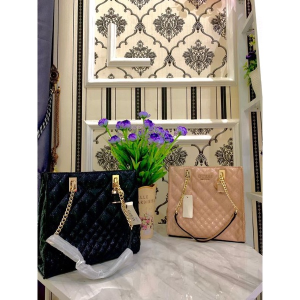 0Tas Tote Guess'z Cessily Tote Bag Wanita #6045