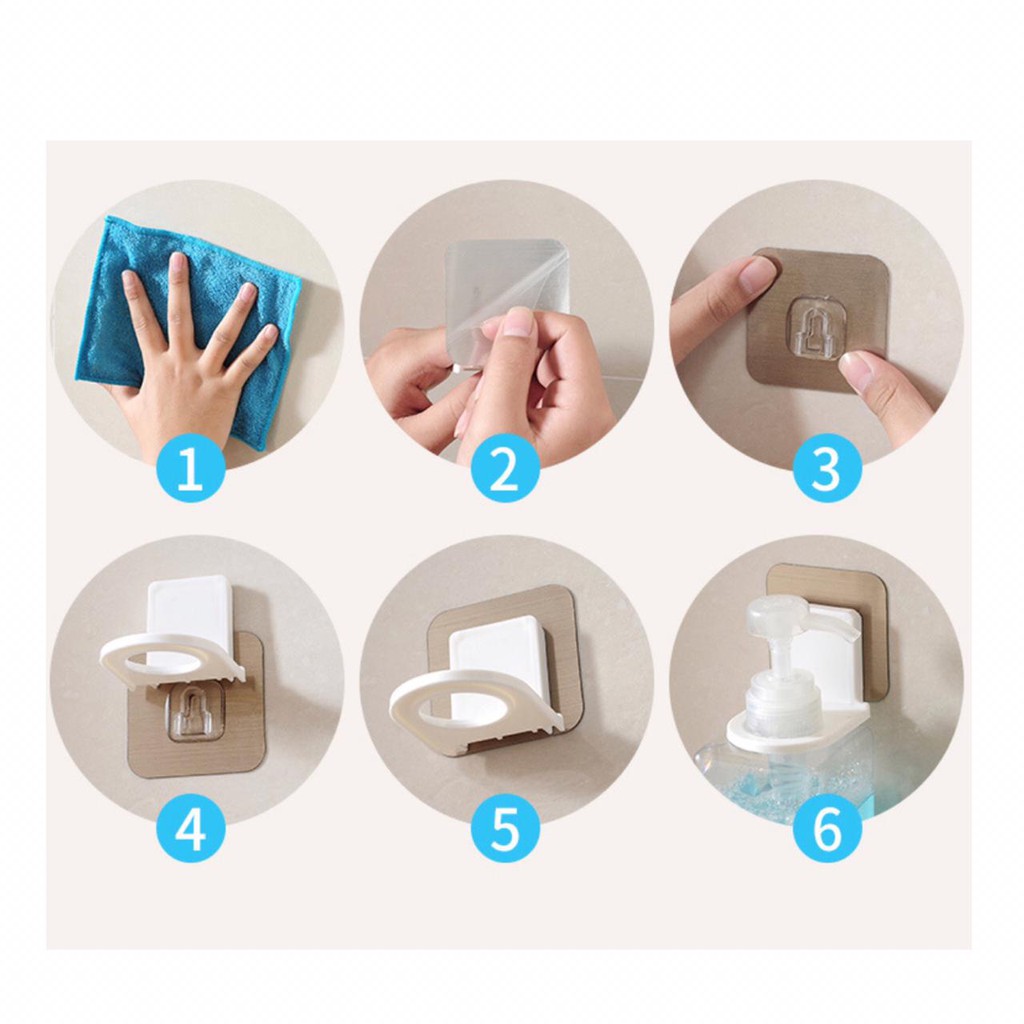 UNNISO - Shower Hanger Gel /Gantungan Dinding Pengait Untuk Wadah Botol Sabun
