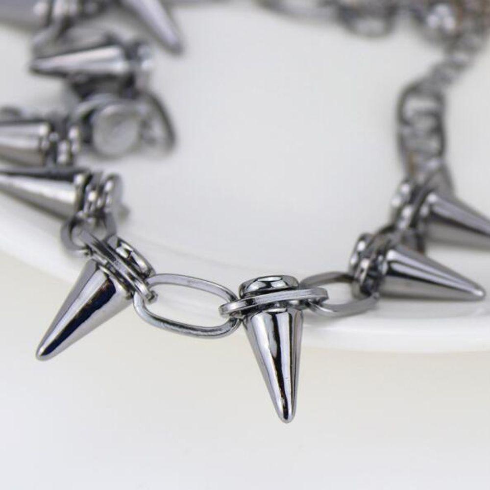 Lily Rivets Chokers Alloy Hadiah Untuk Wanita Pria Hip Hop Harajuku