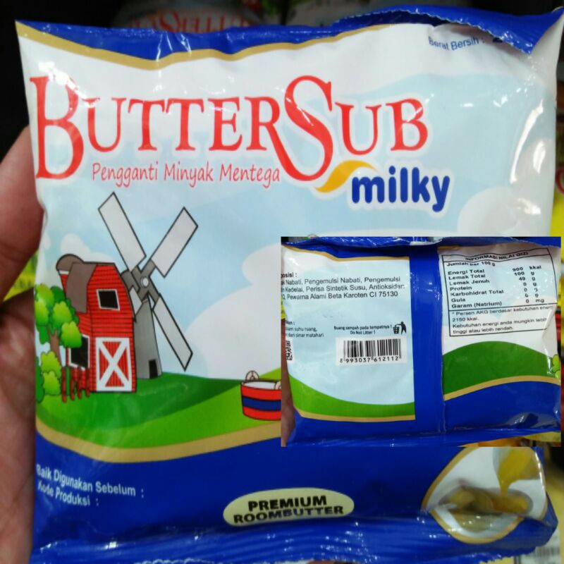 ButterSub Milky Landkrone 250 gr/Premium Roombutter/Pengganti Minyak Mentega/Cake/Kue Kering