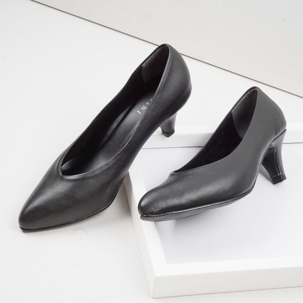 Captain Plaza - Guzzini Mn 518 - Sepatu Heels Polos 5Cm Wanita-5