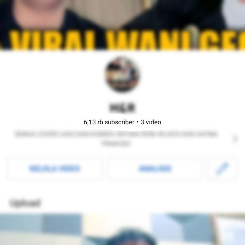 (TERJUAL) AKUN YOUTUBE 6.000 Subscriber (Musik) Akun Tahun 2022
