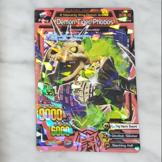 Mainan Kartu Animal Kaiser Demon Tiger Phobos Shopee Indonesia
