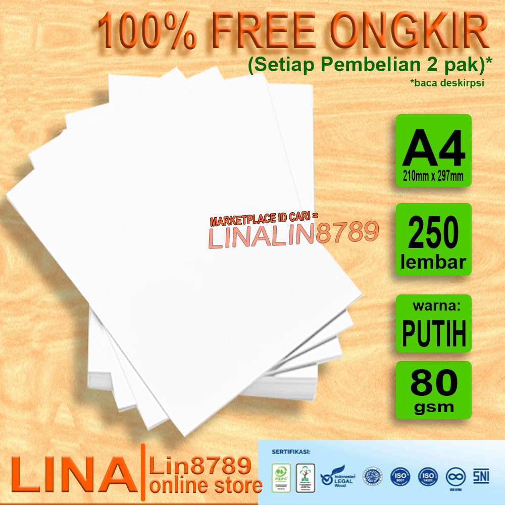 

KERTAS A4 80GR | KERTAS HVS A4 80 GSM