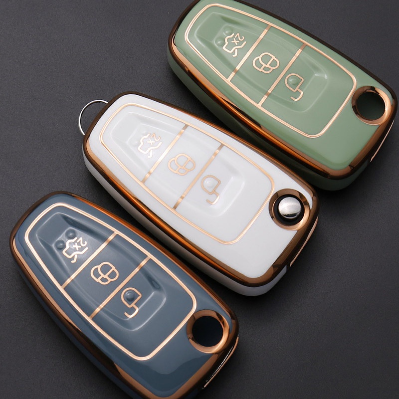 Casing Kunci Mobil Ford Ranger C-Max S-Max Focus Galaxy Mondeo Transit Tourneo Bahan TPU