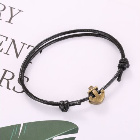 Gelang Couple Persahabatan JANGKAR SELIP Tali Korea Waterproof