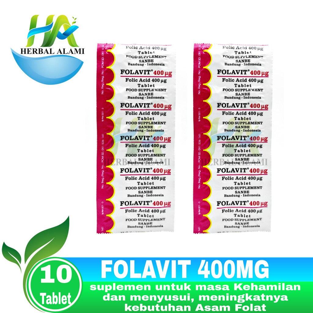 FOLAVIT 400 mcg Vitamin Progam Hamil &amp; Kehamilan PerSETRIP