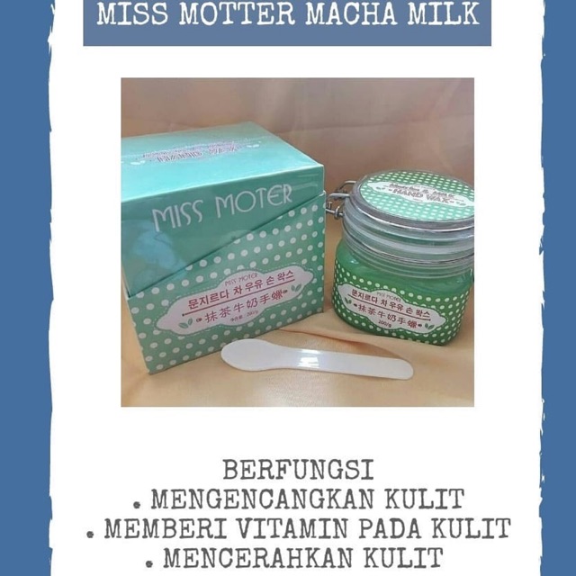 Miss moter matcha&milk hand