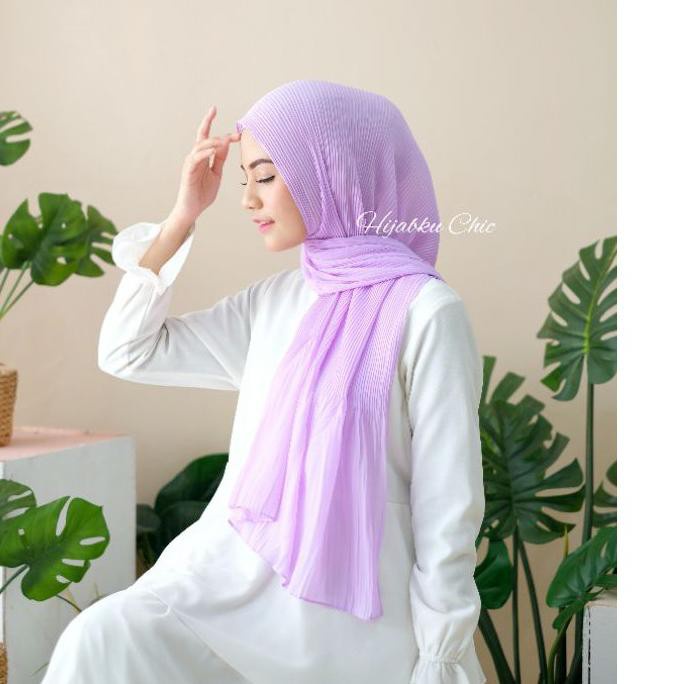 Pashmina Plisket Shawl/Pashmina Plisket Pashmina Diamond crep/Pashmina pleated shawl KOMPLIT WARNA