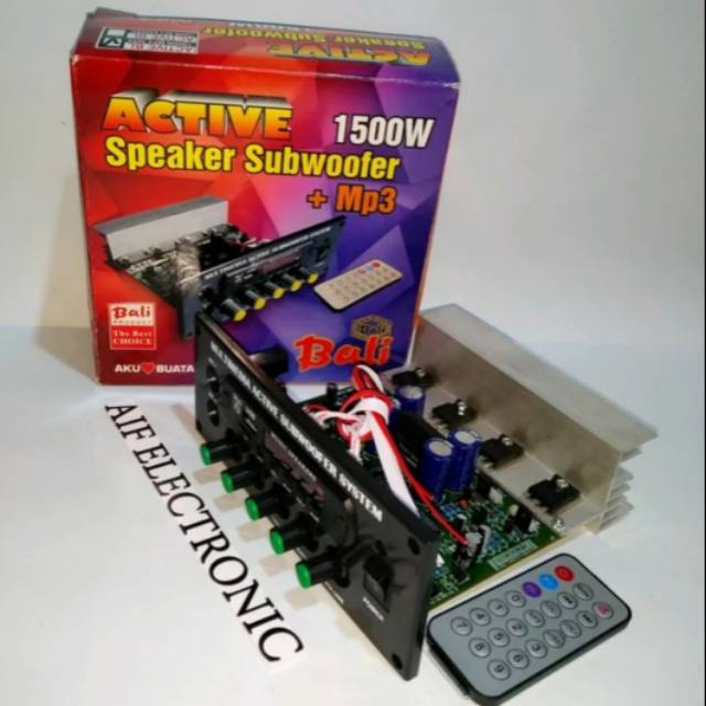 Kit Amplifier Speaker Active+Subwoofer+Mp3 PMPO 1500W Stereo