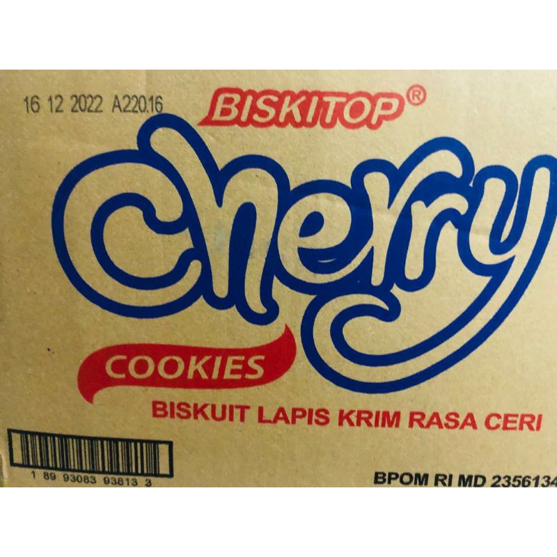 CHERRY COOKIES Biskitop Biskuit Oreo Rasa Ceri 60 gr