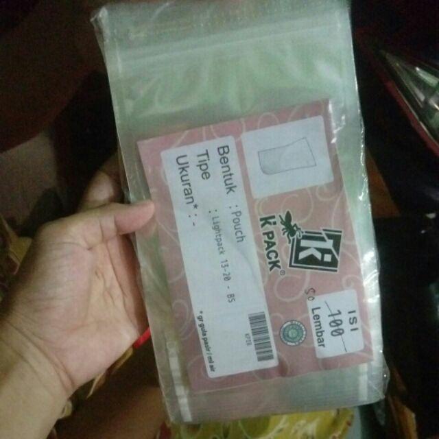 Standing Pouch Transparan 13x20 Cm (isi 50pcs) Kpack