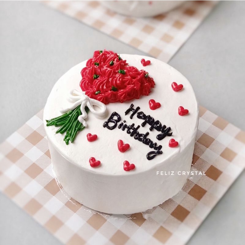 

Valentine Korean Bento Birthday lunch box Cake kue ulang tahun