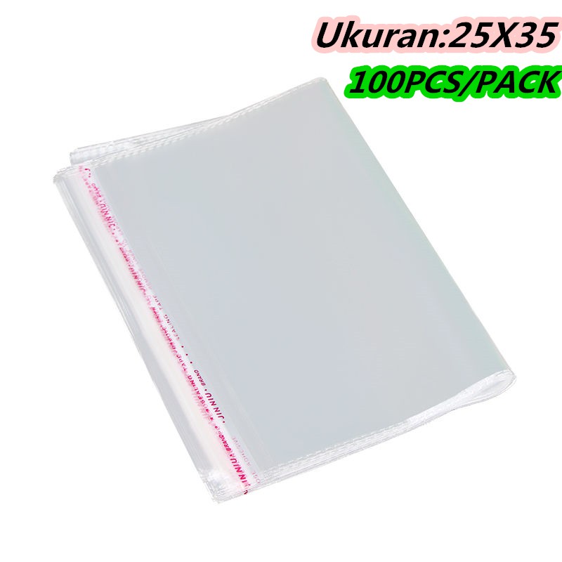 Handukmall 100PCS/PLASTIK OPP SEAL ONLINE SHOP Ukuran 25X35CM
