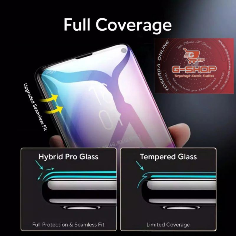Tempered glass-TG-Antigores-Samsung A50S-Uneed-Hybrid Pro Double Protect 2x-Screen Protector