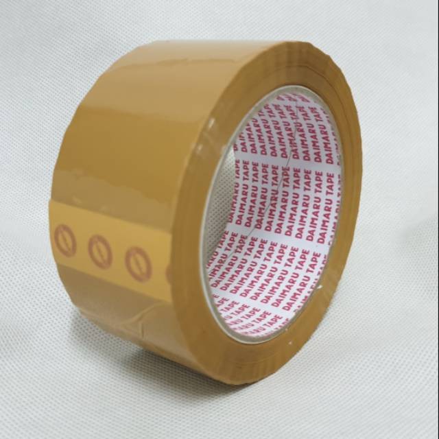 

Isolasi Lakban Coklat Daimaru OPP Tape 48 mm x 90 Yard Untuk Packing