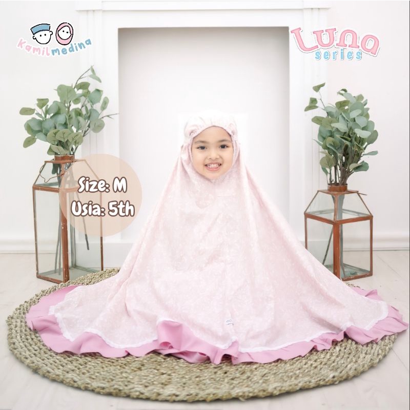 Mukena anak Luna Series by Kamil Medina size 2-10T