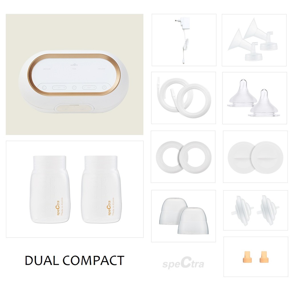 Spectra Dual Compact Dual 9 Pompa ASI Hospital Grade Double Motor dan Corong