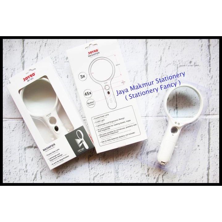 

Force | Kaca Pembesar 85 Mm Lampu Led Joyko Mf-303