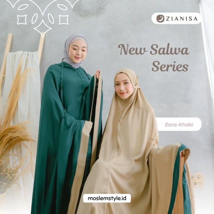 Mukena Dewasa 2 In 1 Jumbo Baneska New Salwa Rayon Premium