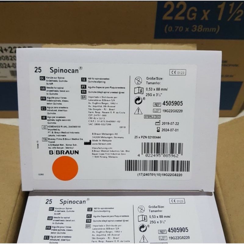 Spinocan 25, 27 B'Braun