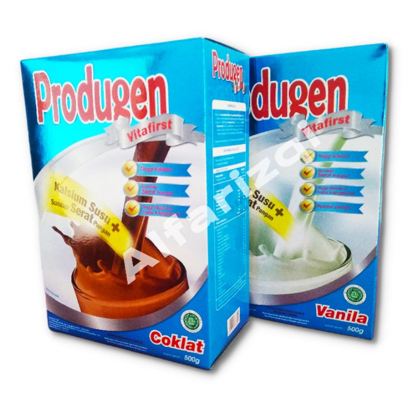 

SUSU PRODUGEN rasa coklat dan vanila (susu tinggi kalsium) 500grm