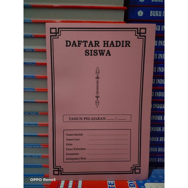 

BUKU DAFTAR HADIR SISWA / ABSEN SISWA