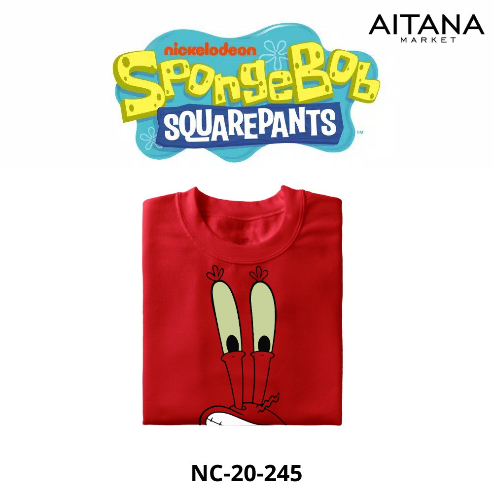 Baju Kaos SponsBob Spongebob Untuk Bayi dan Anak Bahan Katun Combed 30s Lembut Dan Nyaman DIpakai