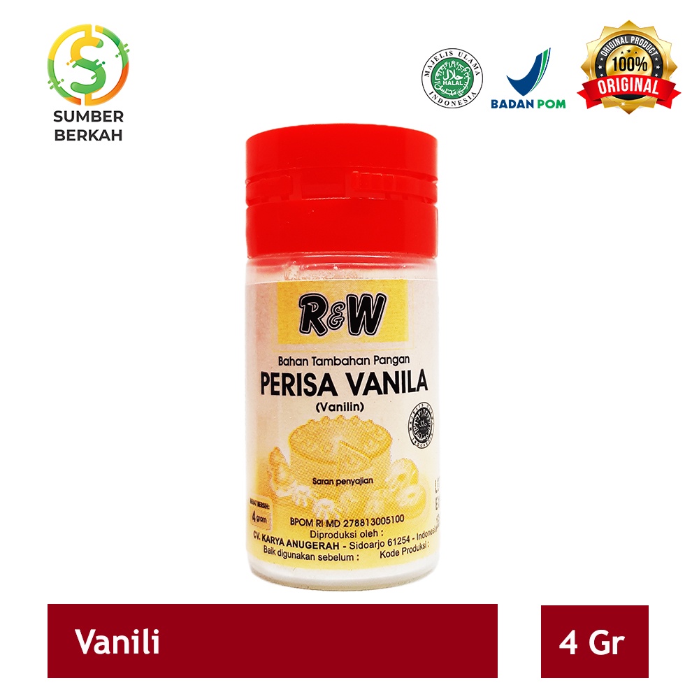 Jual Vanili Bubuk Perisa Vanila Rajawali R&W RW 4 gr | Shopee Indonesia